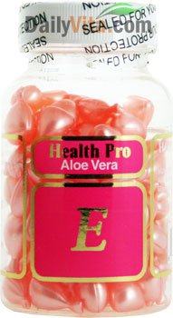 Aloe Vera & Vitamin E Skin Oil, 90 Pink Capsules