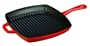 Lodge Color 10" Square Grill Pan, Island Spice Red