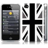 iPhone 4S / iPhone 4 'Cool Britannia Black' (Designed by Creative Eleven) TPU Gel Skin / Case / Cover -by Activ8 Distribution Ltd