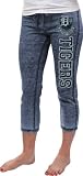 Detroit Tigers Navy Women's Burnout Washed Fleece Capri Pants