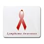 Lymphoma Awareness Ribbon Mouse Pad