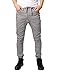 JD Apparel Mens Slim Fit Drawstring Harem Joggers Fashion Pants L Light Grey