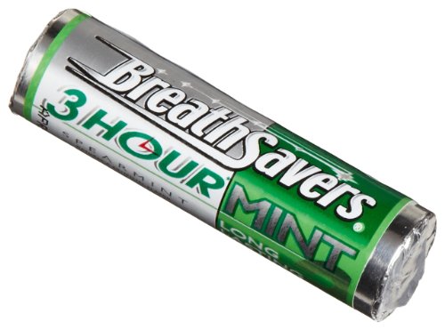 Breath Savers 3-Hour Mints, Spearmint, 1.27-Ounce Tins (Pack of 16)