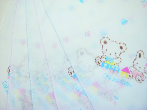 サンベビー ダブルガーゼ/ハンカチ5枚入 (色はおまかせ)