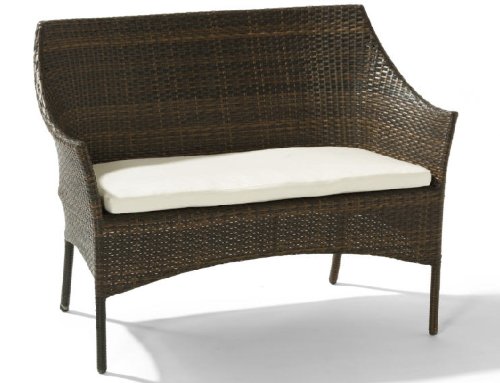 Rattan Möbel Lounge GAP Garten SOFA 2-SITZER mit Kissen