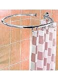 Kitchen & Housewares : Stainless Steel Circular Shower Rail & Curtain Rings