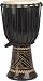 Toca Synergy Hand-Carved Rope Djembe, Black 20X10 Inches