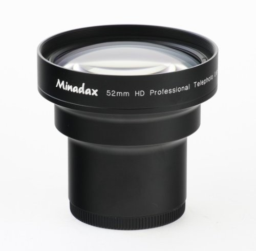 1.7x Minadax Tele Vorsatz für Fujifilm FinePix HS10, S6500fd, S9500, S9600