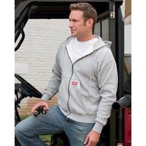 8.25 oz. Thermal-Lined Hooded Fleece Jacket ASH GRAY - 3XL