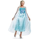 Disguise Women's Disney Frozen Elsa Deluxe Costume