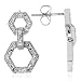 10K White Gold Diamond Earrings