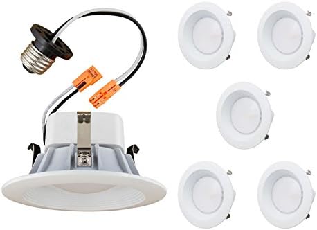 AmazingLED *Pack of 5* 13W (Equivalent to 60W) 4 Inch Dimmable LED Retrofit Light,800 Lumen 110V Cool White 5000K