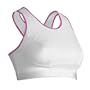 CW-X Women's Xtra Support Bra II, White/Raspberry, 38D