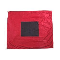 Hurricane warning flag 36in x 36in Superknit Polyester
