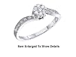 Stunning Solid 10K Gold Genuine Diamond Promise Ring