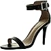 Breckelles Sydney-31 Womens Open Toe Stiletto High Heel Single Sole Ankle Strap Sandal