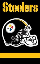 Pittsburgh Steelers Applique Embroidered Banner Flag 44"x28" NFL Football Fan Shop Sports Team Merchandise