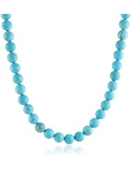 Sterling Silver and 12mm Bead Necklace, 22"
