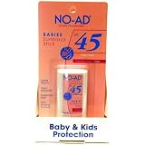 No-Ad Babies Sunblock Spf#45 Stick .5 oz. (Pack of 6) Display