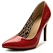 Ollio Women's Shoe Elegant Inside Leopard Print D'Orsay Dress High Heel Multi Color Pump