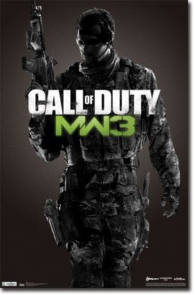 (22x34) Call of Duty Modern Warfare 3 Black Video Game Poster Print
