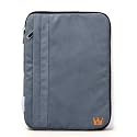 CaseCrown Faux Suede Zip Sleeve Case (Navy Blue) to Protect the Acer Aspire One AOA150-1126 8.9-Inch Netbook