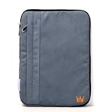 CaseCrown Faux Suede Zip Sleeve Case (Storm Grey) to Carry Acer Aspire One 531 10.1 Netbook