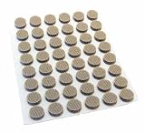 200 Youngdale 1/8 Thick Hinge Round Bumper 3/8 Diameter Tan