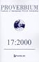 Proverbium: Yearbook of International Proverb Scholarship (No. 17, 2000)
