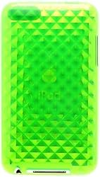 GREEN DIAMOND SOFT SILICONE TPU CANDY SKIN COVER CASE FOR APPLE IPOD TOUCH ITOUCH 2ND GEN 3RD GEN + PREMIUM LCD SCREEN GUARD
