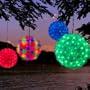 6-Inch Hanging Sphere Lights, Green