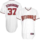 MLB Majestic Stephen Strasburg Washington Nationals Replica Jersey-#37 White (XX-Large)