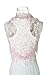 DaySeventh Fashion Lace Tassel Sheer Burntout Floral Print Triangle Mantilla Scarf Shawl (Pink)