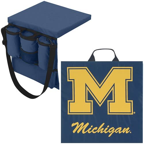 BSI Michigan Wolverines Tailgater Seat Cushion/Tote Case