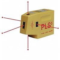 Pacific Laser Systems PLS5 1/8-Inch at 100-feet Self-Leveling 5-Point Laser