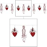 Beistle - 70725 - Valentine Shimmer Garland- Pack of 12