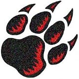 Claw Glitter Temporary Tattoos Red