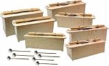 Set of 7 Sonor Fiberglass Sub-Contra & Contra-Bass Bars