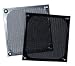 80mm Aluminum Fan Filter Silver