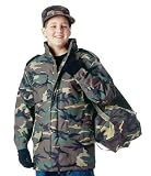 Boys Woodland Camo M-65 Field Jacket