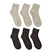 Merona® Triple Roll Socks 6 Pk Brown One Size 9-11