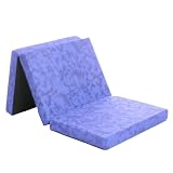 Gästebett Klappmatratze Reisebettmatratze Marmor blau 189x79x10 cm