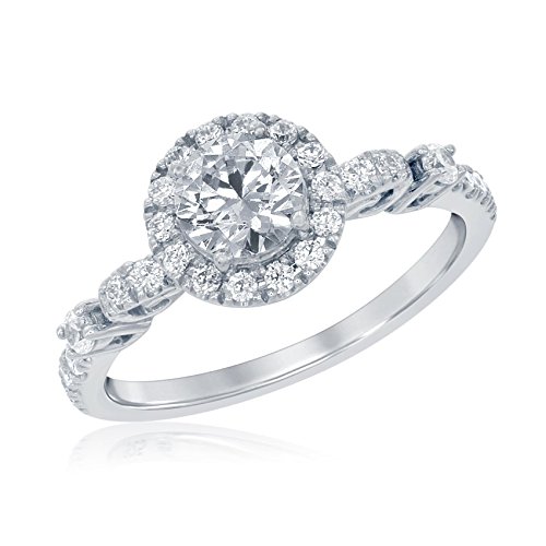 Enchanted Disney Cinderella's Carriage Diamond Engagement Ring 1ctw - Size 7