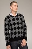 Juicy Couture - Juicy Couture Bicolour Argyle Black Sweater