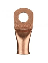 Car Audio or Theater: The Install Bay CUR10516 Copper 1/0 Gauge 5/16" Stud Ring Terminal (5/pack) - METRA Ltd