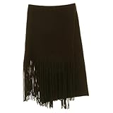 IMAGE OF Long Fringe Soft Scarf - Brown W31S37C