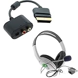 GTMax RCA Optical Audio Adapter Cable + Big Headset with Microphone for Mic ....
