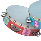 Tambourine (Red with animals)