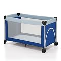 Herlag H8975-1510 - Reisebett Tivoli, blau/vichy blau