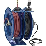 Coxreels Combo Air and Electric Hose Reel with Quad Outlet Attachment, Model# C-L350-5012-B 4180GRIh%2B9L. SL160 Coxreels